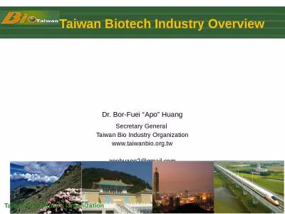 Taiwan Biotech Industry Overview