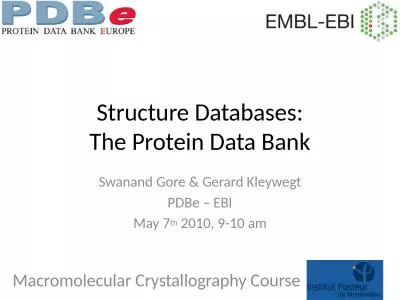 Structure Databases: The Protein Data Bank