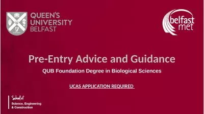 Pre-Entry Advice and Guidance