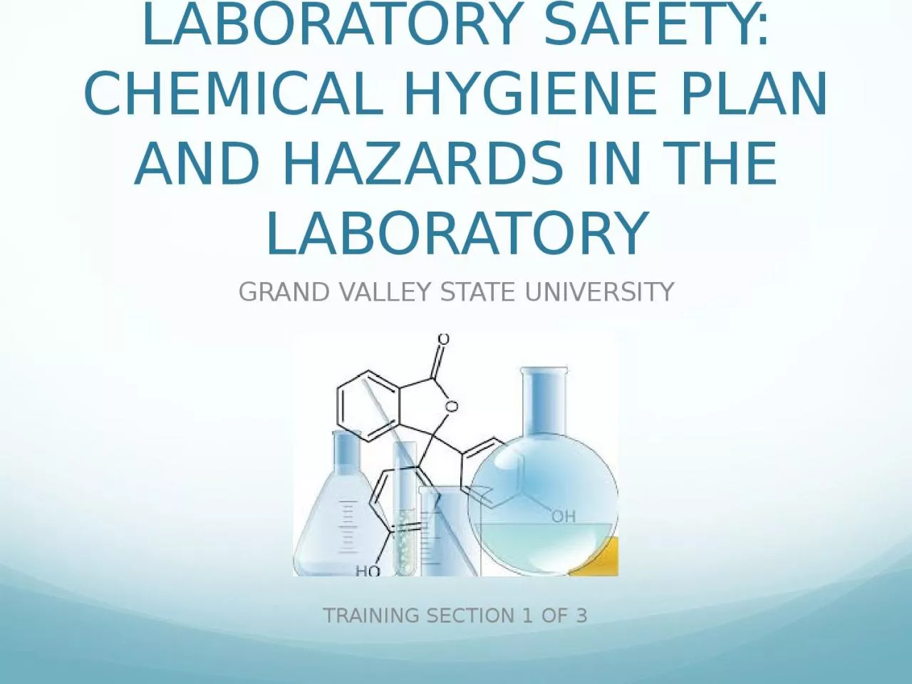 L aboratory Safety: Chemical Hygiene Plan and Hazards in the Laboratory