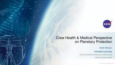 Crew Health & Medical Perspective