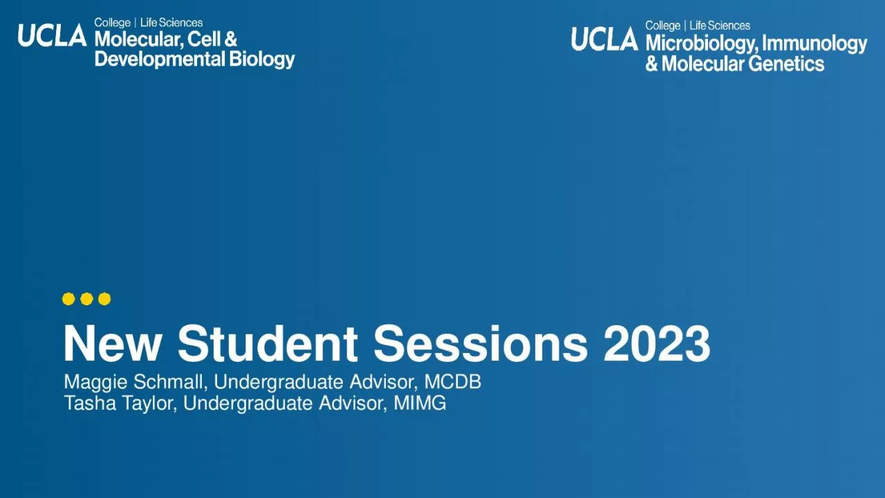 PPT-New Student Sessions 2023