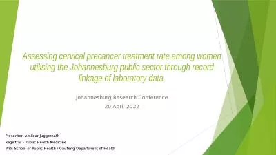 Assessing cervical precancer treatment rate among women utilising the Johannesburg public sector th