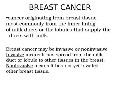 BREAST CANCER cancer   originating from