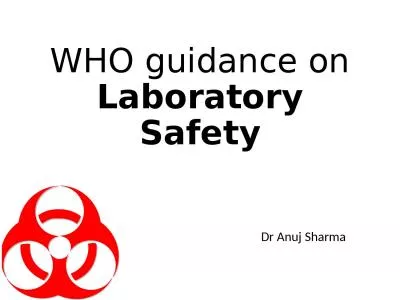 WHO guidance on  Laboratory Safety