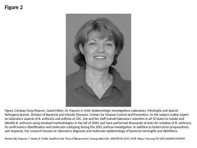 Figure 2 Figure 2.&nbsp;Tanja Popovic, Guest Editor. Dr. Popovic is chief, Epidemiologic Invest