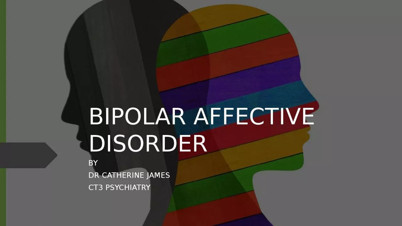 PPT-BIPOLAR AFFECTIVE DISORDER