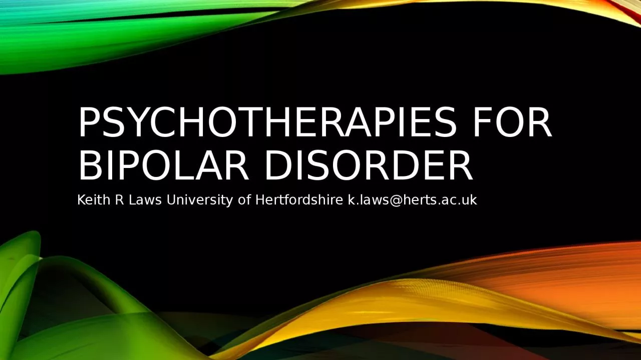 PPT-Psychotherapies for Bipolar disorder