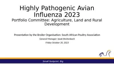 Highly Pathogenic Avian Influenza 2023
