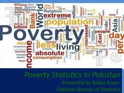 Poverty Statistics In Pakistan