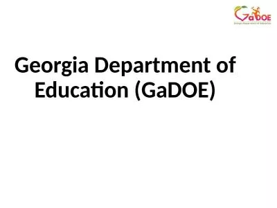 Georgia Department of Education (GaDOE)