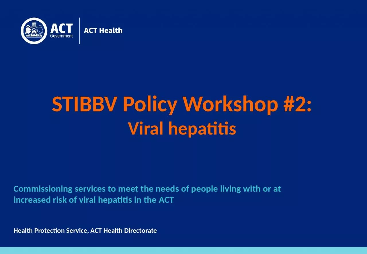STIBBV Policy Workshop #2: