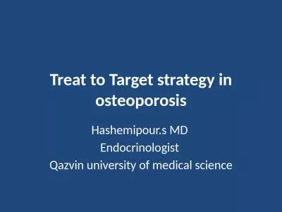 Treat to Target strategy in osteoporosis