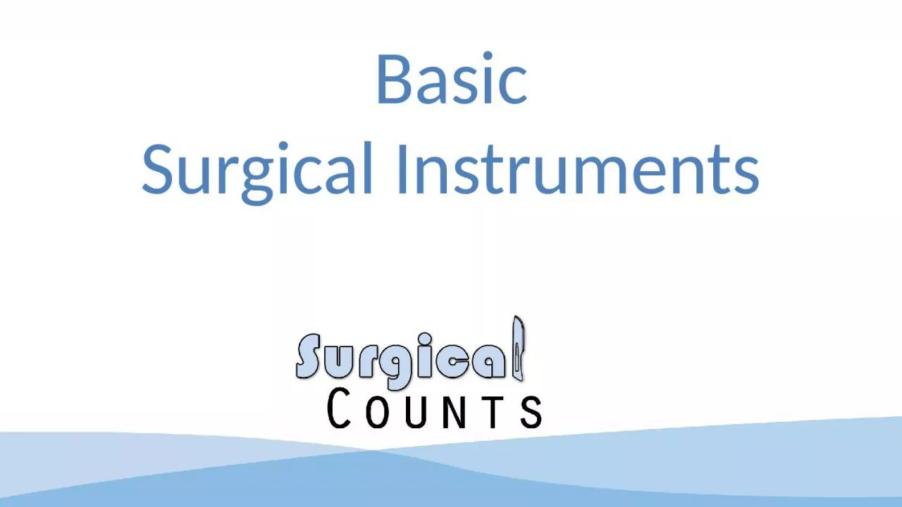 PPT-Basic Surgical Instruments