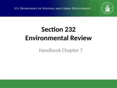 Section 232 Environmental Review