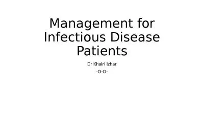 Management for Infectious Disease