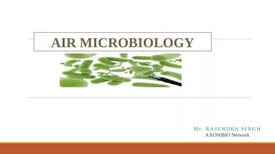 AIR MICROBIOLOGY Mr. RAJENDRA