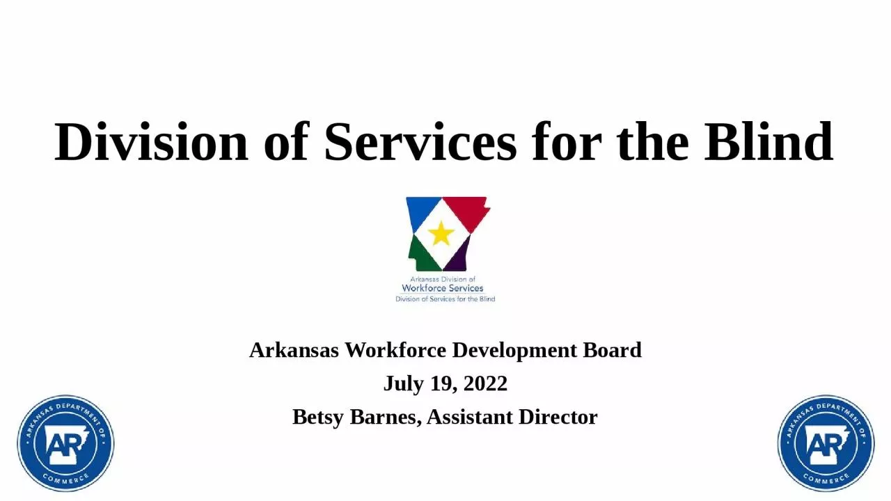 PPT-Division of Services for the Blind