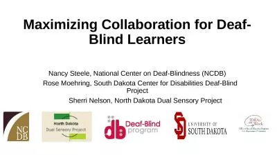 Maximizing Collaboration for Deaf-Blind Learners