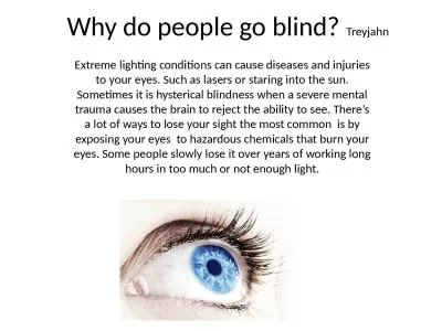 Why do people go  blind?