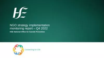 NGO strategy implementation monitoring report –