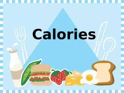 Calories Objectives Students