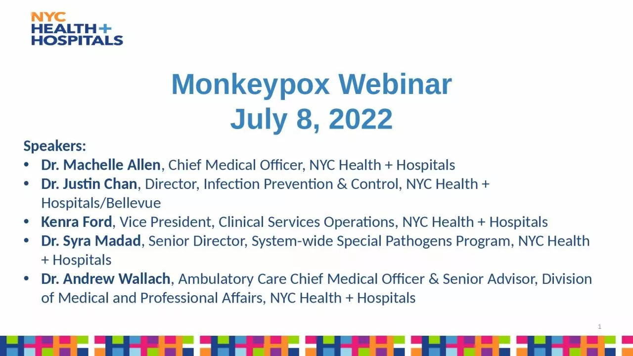 PPT-Monkeypox Webinar July 8, 2022