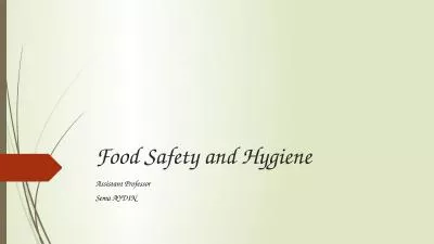 Food   Safety   and   Hygiene