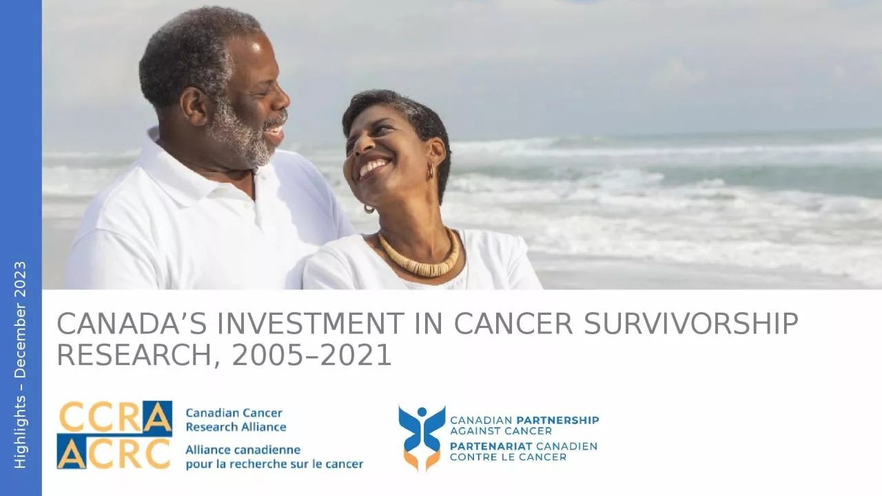 Canada’s Investment in Cancer Survivorship Research, 2005–2021