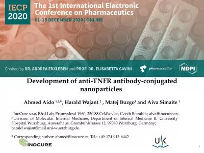 Development of anti-TNFR antibody-conjugated nanoparticles