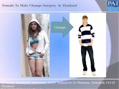 Female To Male Change Surgery