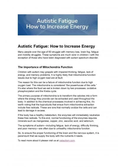 Autistic Fatigue: How to Increase Energy