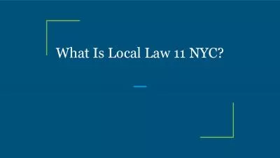 What Is Local Law 11 NYC?