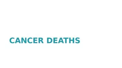 CANCER DEATHS ALL CANCER MORTALITY 1995 vs 2018