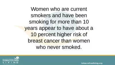 Women who are current smokers and have been smoking for more than 10 years appear to have about a 1