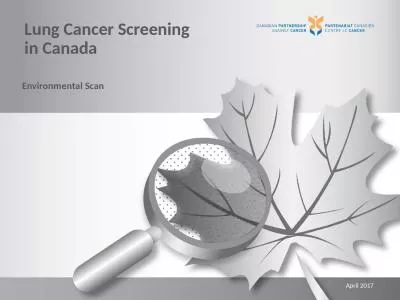 Lung Cancer Screening in Canada