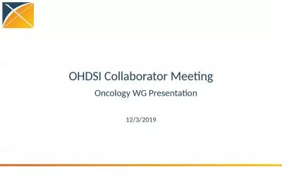 OHDSI Collaborator Meeting