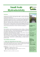 SmallScaleHydroelectricity