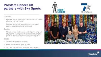 Prostate Cancer UK partners with Sky Sports
