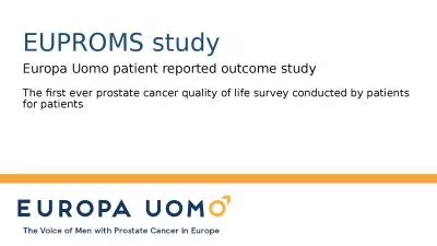 EUPROMS study Europa  Uomo