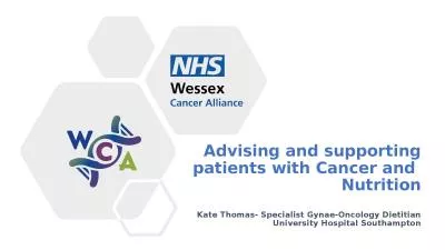 Advising and supporting patients with Cancer and