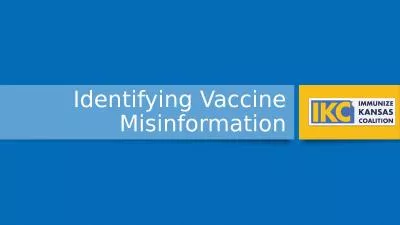 Identifying Vaccine Misinformation