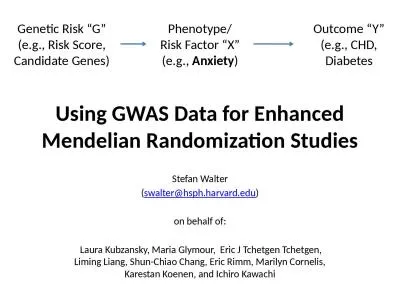 Using GWAS Data for Enhanced