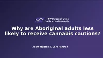 Why are Aboriginal adults less