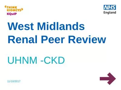 West Midlands Renal Peer Review