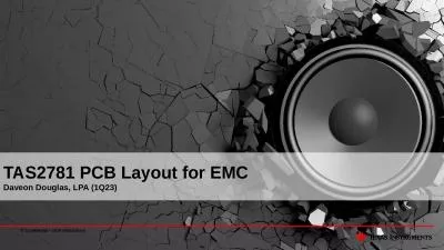 1 TAS2781 PCB Layout for EMC