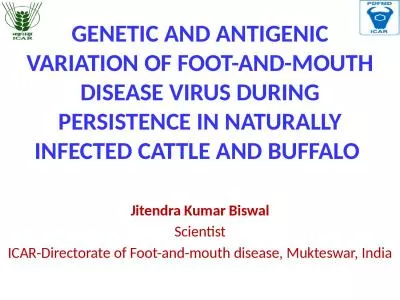 GENETIC AND ANTIGENIC VARIATION OF FOOT-AND-MOUTH DISEASE VIRUS DURING PERSISTENCE IN NATURALLY INF