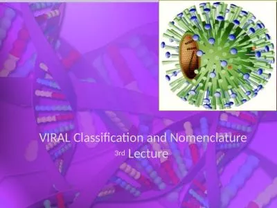 VIRAL Classification and Nomenclature