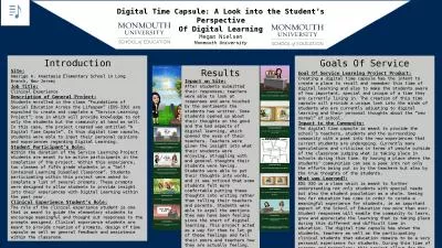 Digital Time Capsule: A Look into the Student’s Perspective