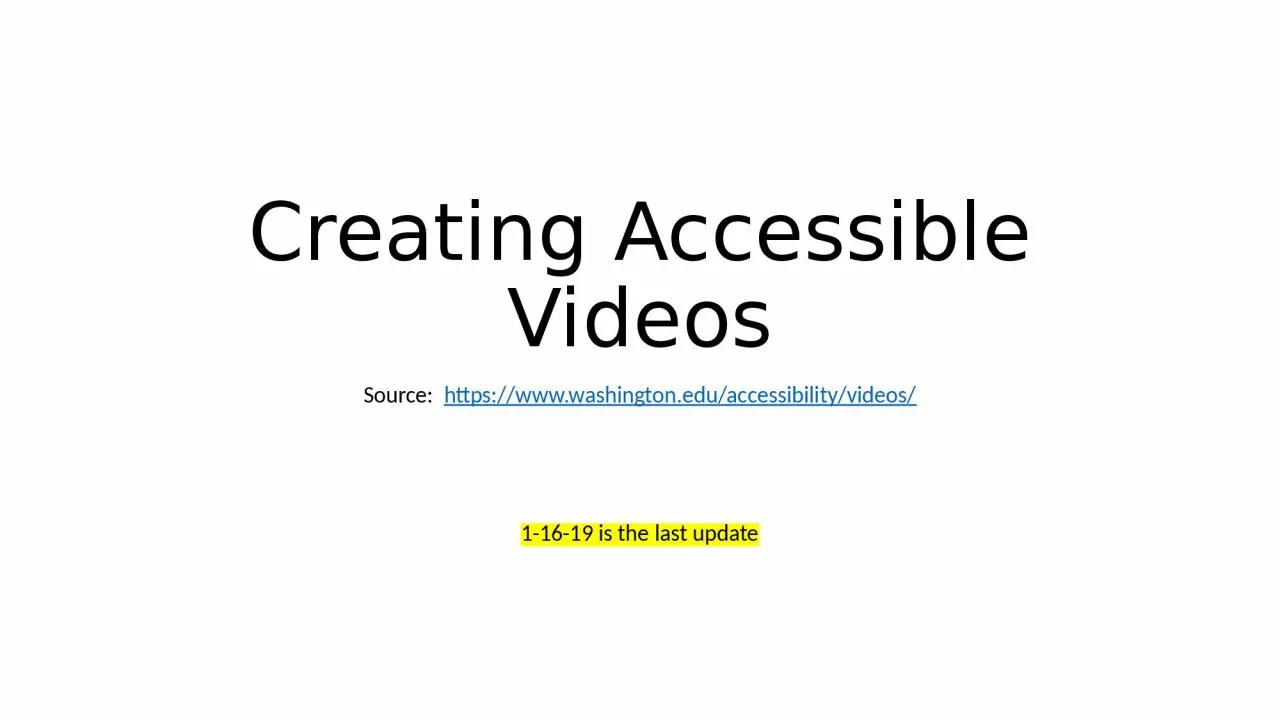 PPT-Creating Accessible Videos